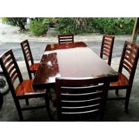 ราคา โต๊ะอาหารไม้แผ่นเดียว+เก้าอี้ 6 ตัว (ไม้แผ่นเดียว) (4542390018)