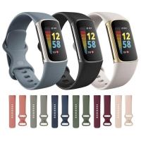 ราคา สาย Fitbit Charge6 5 สายสำหรับ นาฬิกา Fitbit Charge 5 สายยางซิลิโคน fitbit charge 5 (28806440168)