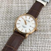 ราคา นาฬิกาข้อมือผู้หญิง ALBA รุ่น VJ22-X157G สายหนังสีน้ำตาล อะไหล่ทอง (7715332254)