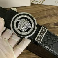 ราคา เข็มขัดผู้ชายสองด้านหนังลูกวัวแท้ Versace ลายนูนสองด้านนุ่มสบายและใส่สบาย (6959147697)