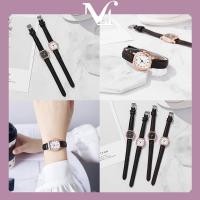 ราคา [พร้อมส่งจากไทย] นาฬิกาควอทซ์ดิจิตอลที่เรียบง่าย สไตล์เรียบง่าย สายหนัง PU หน้าปัดสี่เหลี่ยม มีหลายสีให้เลือก (25323500447)