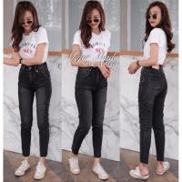 ราคา Jeanshouse กางเกงยีนส์ทรงบอยสีดำฟอก•No.JH1906• (4060538042)