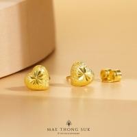 ราคา MTSGOLD ต่างหูแป้น ครึ่งสลึง หัวใจจิก (16295992099)