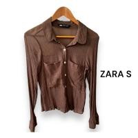 ราคา Zara Basic S เสื้อเชิ้ตชีฟอง แท้ (21984581957)