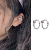 ราคา Roselife เกาหลี 2 ชิ้น เงิน ชมพู พลอยเทียม หัวใจ ห่วง ต่างหู สําหรับผู้หญิง เด็กผู้หญิง เพทาย บิด วงกลม ต่างหู เครื่องประดับ ของขวัญ (23624467581)