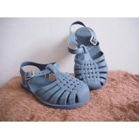 ราคา รองเท้ารัดส้นพลาสติกสานมือสอง สีเทา size 16 cm สภาพใหม่มาก (12499693168)