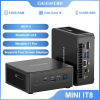 ราคา GEEKOM Mini IT8 Mini PC Intel i5-8279U Mini Desktop Computer 16GB RAM 512GB PCIe SSD, Windows 11 Pro Mini Computer/Dua (22059340810)