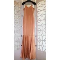 ราคา เดรสสีทอง ชุดราตรีสีทอง ชุดสีส้มทองยาวหางปลา เรียบหรู (20793221235)