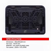 ราคา Cooler Pad (6 Fan) OKER C-516 Black ประกัน 1Y พัดลมระบายความร้อน (28512697966)