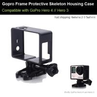 ราคา กรอบ กันกระแทก เคส ขนาดพอดี GoPro Hero 4 // Hero 3 Frame Protective Skeleton Housing Case (1261458900)