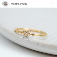 ราคา แหวนพลอยแท้เสริมดวง แหวนเงินแท้ S925 แหวนมินิมอล ฝังพลอยแท้ by Montra Jewelry (28116519168)