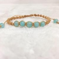 ราคา กำไลหินแท้เชือกเทียนขนาด6มิลเชือกเทียนสีเนื้อ,ดำ,งาช้าง P1 (3762861069)