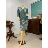 ราคา ชุดเดรสผ้ามัดย้อม ผ้าย้อมสีครามแท้ เดรสยาว (สินค้าลดล้างสต๊อก สินค้าพร้อมส่ง) (24031257087)