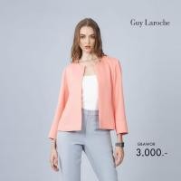 ราคา Guy Laroche แจ็คเก็ต Light jacket Airy คอกลม แขนยาว สีแซลมอน GBAWOR (28514261350)
