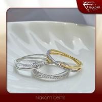 ราคา นคร เจมส์ แหวนเพชรแท้ ทองคำแท้14K (ทอง58.5%) ดีไซน์สุดหรูฝังเพชรแท้ ขายได้ จำนำได้ พร้อมใบรับประกันสินค้า(มีของแถม) (10872992207)