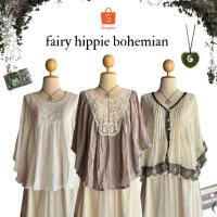 ราคา เสื้อแฟรี่ ฮิปปี้ โบฮีเมียน ทรงผีเสื้อ เสื้อมือสอง (23854888911)