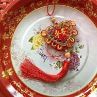 ราคา ❤️❤️ป้ายคำอวยพรตรุษจีน ผ้ากำมะหยี่ โบว์จีนพู่ห้อย พู่แขวน❤️❤️ (14147063025)