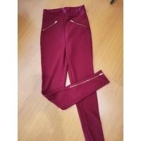 ราคา กางเกงผ้ายืด​แบรนด์​ CPS chaps ไซส์ XS สีเลือดหมู​ แต่งซิป​ กับปลายขา ทรงสวย​ skinny สกินนี่​ ของใหม่​ มือ1 (13640830580)