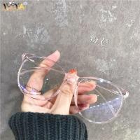 ราคา กรอบแว่น & แว่นสายตาสั้น (0°-600°) แว่นแฟชั่น กรองแสงกรอบใหญ่& &กรอบ สีชมพู &ผู้หญิง (16442095145)