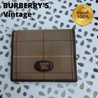ราคา กระเป๋าสตางค์ Burberry'sมือสองของแท้ แบรนด์แท้ ผ้าแคนวาสสีเขียว ลายตาราง รุ่นวินเทจ ขายราคาตามสภาพ (14217024356)