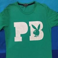 ราคา (พร้อมส่ง ของแท้) เสื้อยืด Playboy สีเขียว (1699563259)
