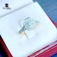ราคา แหวนเพชรยอดใหญ่ ล้อมเพชรสองชั้น (29900987059)