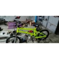 ราคา โครงBMXวางเครื่องเวฟ100สามารถใช้กับอะไหล่เวฟ100ได้ทุกอย่างถังน้ำมันในโครงความจุ2.0ลิตรรับน้ำหนักได้200kg (17991083807)