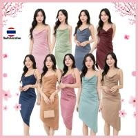 ราคา ชุดเดรสออกงาน ชุดราตรี เดรส Dress เดรสออกงาน ชุดไปงานแต่งงาน สายเดี่ยว กระโปรงเฉียง ชุดเดรส งานแต่งงาน Dresses (28160063073)