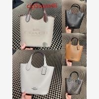 ราคา American Coach Coach ตะกร้าผักกระเป๋าถังขนาดเล็กกระเป๋าสะพายข้าง (28555248958)