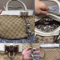 ราคา กระเป๋าถือGucci ไฮเอน ผ้าแคนวาสลายGucci (7836404014)