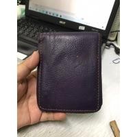 ราคา กระเป๋าสตางค์หนังแท้สีม่วงมือสอง (18194566105)