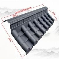 ราคา กระเบื้องโบราณชิ้นเดียวกระเบื้องเรซินหลังคาชายคาจีนตกแต่งหลังคากระเบื้องสีฟ้าขนาดเล็กกระเบื้องหัวประตูอาคา (29205874312)