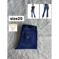 ราคา GUESS flared mini Jeans แท้%มือสอง (27856383462)