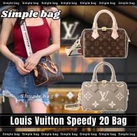 ราคา หลุยส์วิตตองLouis Vuitton Speedy Bandoulière 20 Bag Shoulder bag สุภาพสตรี/กระเป๋าสะพายไหล่ #Simple (26203849920)