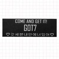 ราคา ผ้าเชียร์ GOT 7 ⚡️5 ผืน 100฿ ⚡️ ((ผ้าสปันบอนด์)) (283568587)