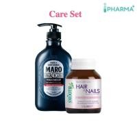 ราคา (Care Set) Maro and Smooth Life เซตบำรุงผม Maro 3D Volume Up Shampoo 460 ml. พร้อมวิตามิน Biotin Zinc 90 เม็ด [Ipharm] (28056883253)