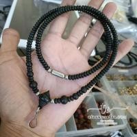 ราคา สร้อยคอ สร้อยกะลา ไม้งิ้วดำ เม็ดสแตนเลส แขวนพระเครื่อง (18793564140)