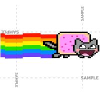 ราคา เนียนแคท V2 สติกเกอร์ 2 แผ่น Nyan Cat เพลง Stickers สติกเกอร์ ตกแต่ง แมว สติ๊กเกอร์ NyanCat เนียนแคท น่ารัก (24913942324)