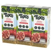 ราคา ทิปโก้ น้ำทับทิมผสมน้ำผลไม้รวม 100% 200มล. x 3 กล่อง (5489314537)