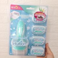 ราคา ☘ พร้อมส่ง + Schick Intuition ++ มีดโกนสบู่ !!!+รีฟิว 4 ชิ้น (1385145392)