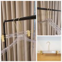 ราคา ไม้แขวนเสื้อพลาสติกใส ไม้หนีบกางเกงพลาสติกใส PS แพ็คละ 6 อัน/แพ็คละ 12อัน (16949966338)