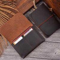 ราคา New Style Passport Cover Men Crazy Horse Leather Handmade Vintage Passport Bag Women Retro 100% Cowskin ID Credit Card W (25589072314)
