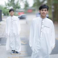 ราคา AD59-80โต๊ปชายเเนื้อผ้าโพลีผสมคอตตอลAD59ชุดโต๊ปชาย ชุดเดรสยาว ชุดเดรสออกงาน ชุดมุสลิมชาย (9153175703)