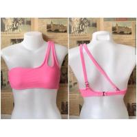 ราคา บราว่ายน้ำ สายเดี่ยวข้างเดี่ยวปรับได้ สีชมพูสว่าง มีช่องมีฟองน้ำ งานแบรนด์ Xhilaration ไซร้ S อก 32-34 นิ้ว (23082499030)