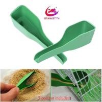 ราคา Stanest 5 Pack ช้อนป้อนอาหารนกไก่ตักอาหารพลาสติกทนทานเครื่องป้อนสัตว์ปีก (26369246700)