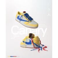 ราคา รับประกันของ 100% Travis Scott x Nike air jordan 1 low "CANARY"‍ (25781545388)