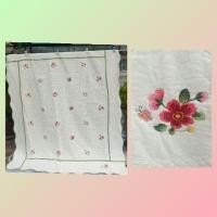 ราคา ผ้าคลุมเตียง เป็นผ้าห่มบางได้ค่ะ งานปักทั้งผืน 6.5 ฟุต มือสอง (ทำความสะอาดแล้วค่ะ) (17862137307)