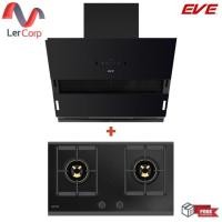 ราคา (EVE) เครื่องดูดควันติดผนัง HC-ARIA-90 + เตาแก๊ส 2 หัว แบบฝัง ฐานกระจก HB76-BLACKFOREST/BG (24703974424)