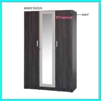 ราคา ตู้เสื้อผ้า 3 บาน ขนาด 1.20 cm (มีกระจกตรงกลาง) (5569610890)