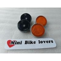 ราคา ทับทิมโช้คหน้าพร้อมยางรองฮอนด้าชาลีcb100สีส้มงานพลาสติก (3260109216)